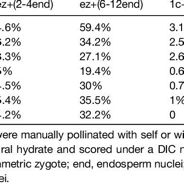 Ovule And Seed Phenotypes Of Zix Before Fertilization And Dap