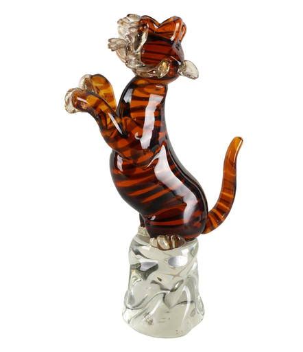 Murano Glass Tiger Figure