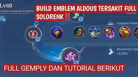 Item Dan Build Emblem Aldous Tersakit Di Jamin Hittop Global