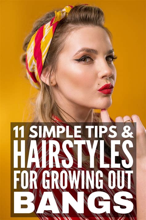 How To Grow Out Your Bangs And Still Look Stylish 11 Tips And Hairstyles Growing Out Bangs