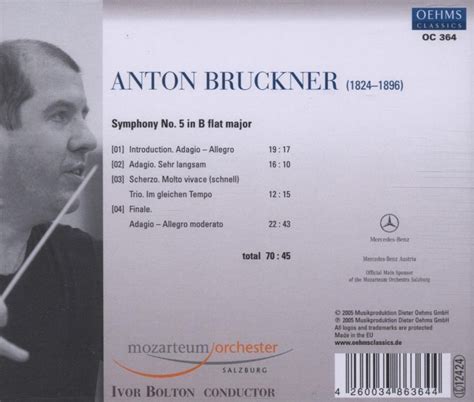 Bruckner Symphony No Salzburg Mozarteum Orchestra Cd Album