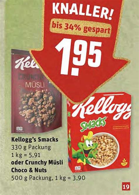 Kellogg S Smacks Oder Crunchy M Sli Choco Nuts Angebot Bei Rewe