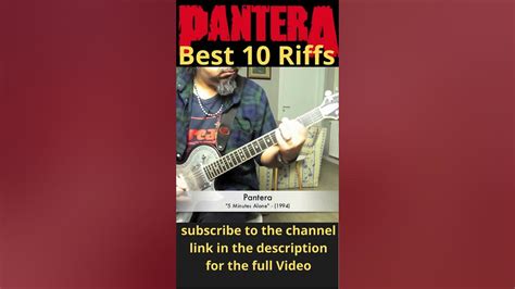 Alex Cambise Pantera 5 Minutes Alone Pantera Best 10 Riffs