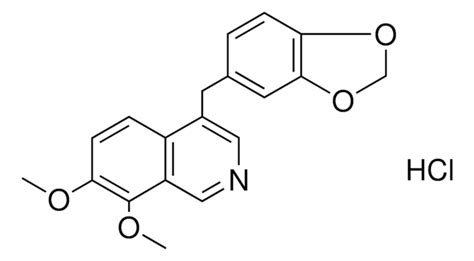 4 BENZO 1 3 DIOXOL 5 YLMETHYL 7 8 DIMETHOXY ISOQUINOLINE HYDROCHLORIDE