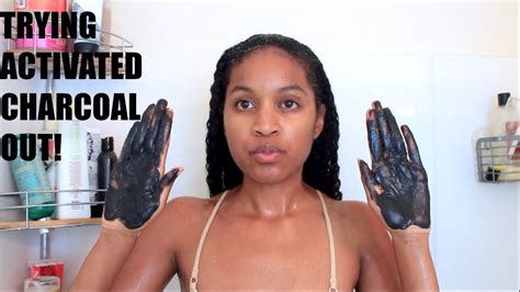 Curly Hair Hack Testedwatch Me Apply Activated Charcoal On My Natural