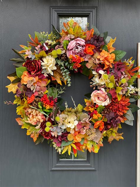 Large Autumn Wreath Etsy