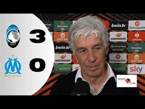 ATALANTA MARSIGLIA 3 0 GASPERINI NEL POST GARA 09 05 24 YouTube