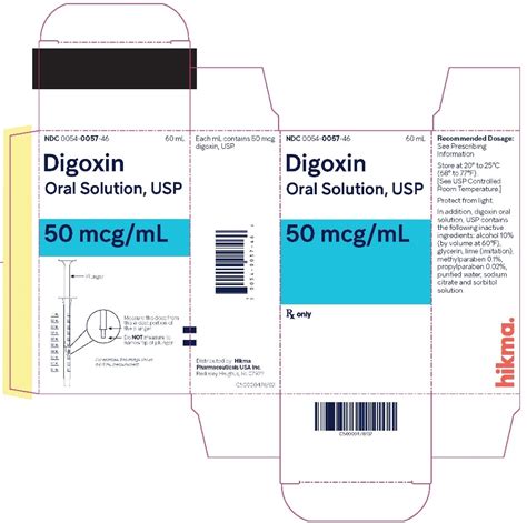 Digoxin Oral Solution Package Insert Drugs