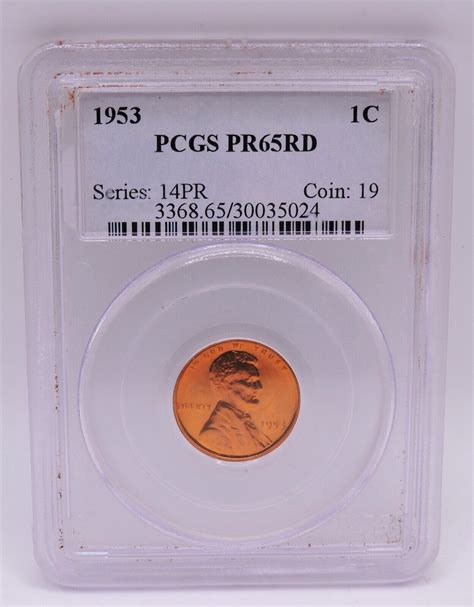 1953 Proof Lincoln Wheat Cent PCGS PR65RD EBay