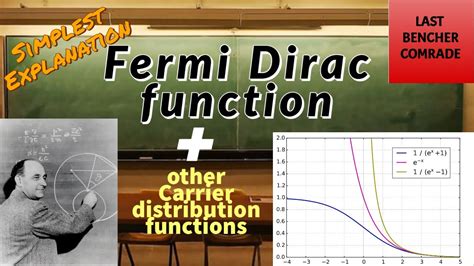 Fermi Dirac Function Carrier Distribution Function Fermion Boson