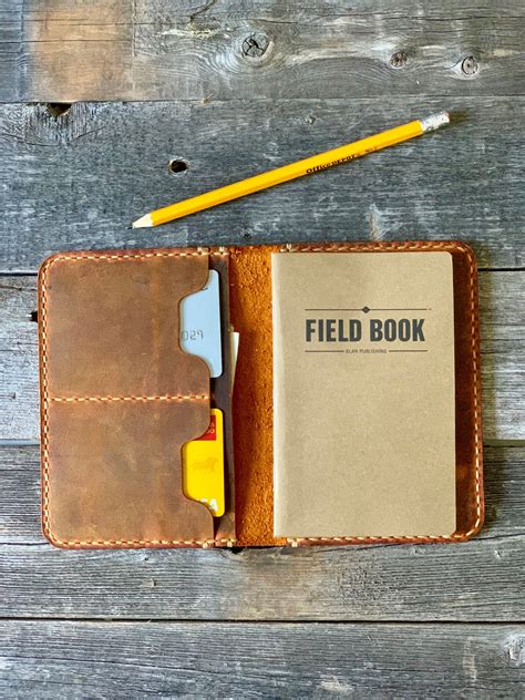 Leather Field Notes Cover Leather Journal Travel Wallet Groomsmen