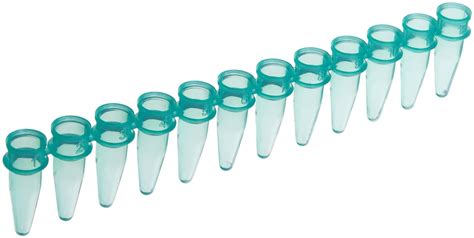 BrandTech 781283 Plastic 0 2mL PCR 12 Tube Strip Green Pack Of 125