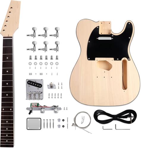 Sunsmile Kit de guitarra eléctrica DIY Tele Style Kits de guitarra para