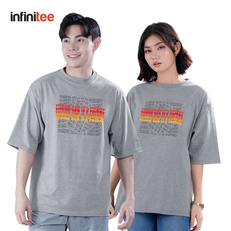 Infinitee Minimalist Statement Oversized T Shirt For Men Women Oversize