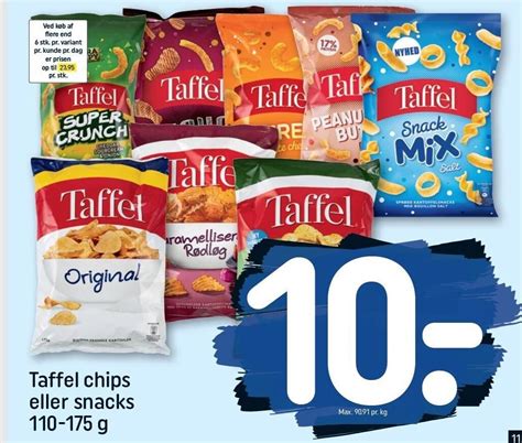 Taffel Chips El Snacks Tilbud Hos Rema 1000