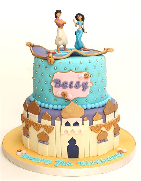 Aladdin Cake Aladdin And Jasmine Two Tier Cake With Disney F Flickr