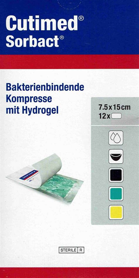 Cutimed Sorbact Gel Mit Hydrogel Antimik Kompresse Steril X Cm