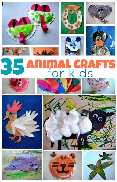 35 Easy Animal Crafts For Kids - No Time For Flash Cards