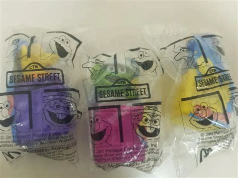 MCDONALDS HAPPY MEAL Toys Sesame Street $2.50 - PicClick AU