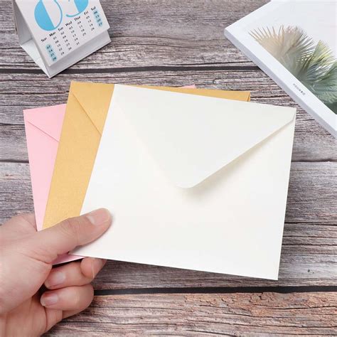 Business Gift Invitation Square Paper Envelopes Pearl Papers Greeting