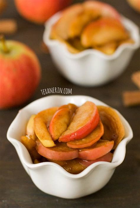 Healthier Sauteed Apples Texanerin Baking Real Food Snacks Real