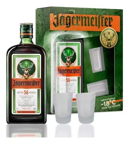 Kit Licor Jagermeister 700ml 2 Copos Shots Exclusivos Frete Grátis