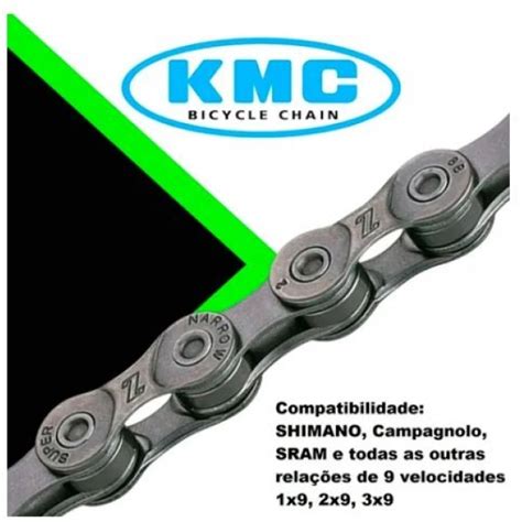 Corrente Kmc Z Cinza Elos C Power Link V Sport Bike Sr