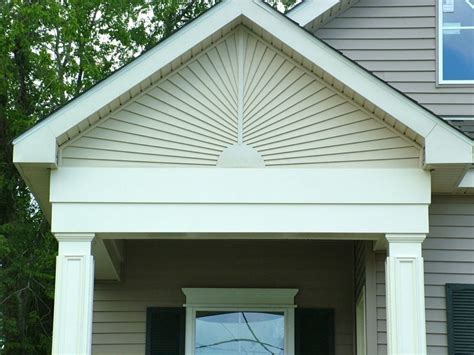 Vinyl Sunburst Fypon Decorative Trim Gable Siding Contractors New