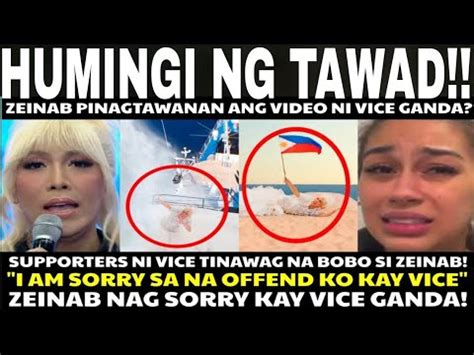 Zeinab Nagsorry Kay Vice Ganda Ano Ang Nangyari Pinagtawanan Pala