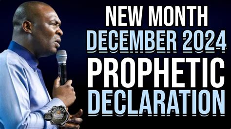 December New Month Favour Provoking Prayers Apostle Joshua