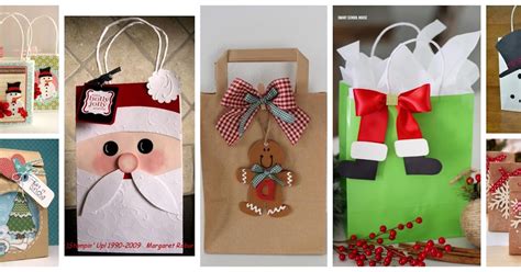 13 Ideas de cómo decorar bolsas de papel para regalos de navidad Haz