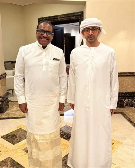 Ambassador Udaya Indrarathna Met With H H Sheikh Abdullah Bin Zayed Al