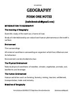 New Form Geography Notes Pdf Dirzon