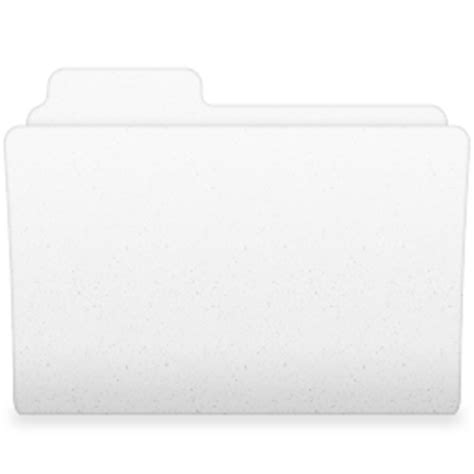 White Folder Icon Png