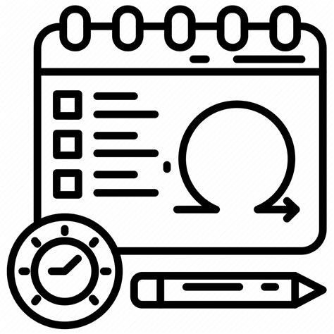 Sprint Cycle Scrum Work Updating Software Agile Icon Download