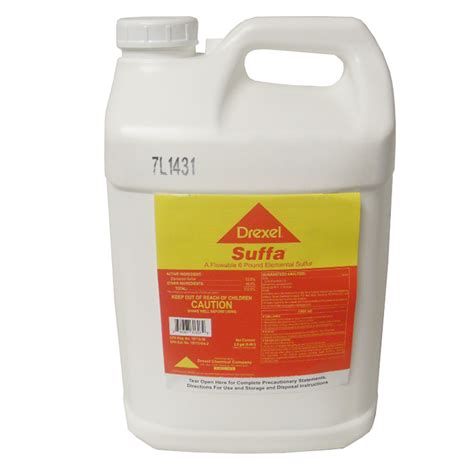 Drexel Suffa Liquid Sulfur Fungicide And Miticide 25 Gallons