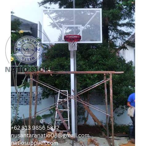 Tiang Basket Tanam Cm Ring Per Akrilik Mm Tanam Langsung