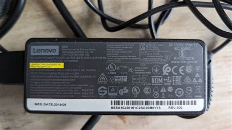 Original Lenovo Netzteil 65w Schwarz Unbenutzt 5706998935762 Ebay