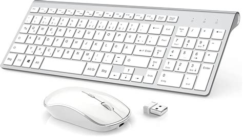 Buy J JOYACCESS Rechargeable Wireless Keyboard Mouse Combo Ultra Slim