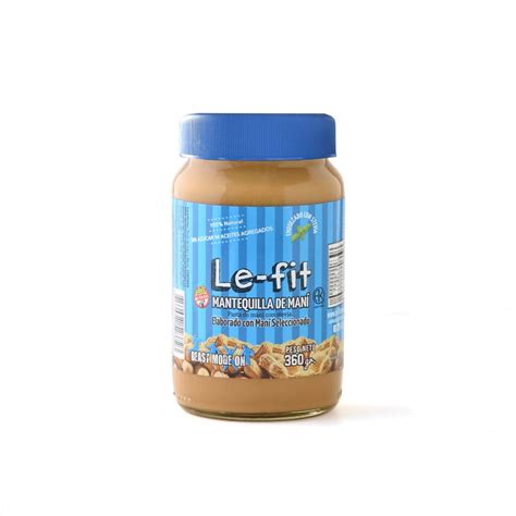 Mantequilla De Maní Le Fit Con Stevia X 360 G The Food Market