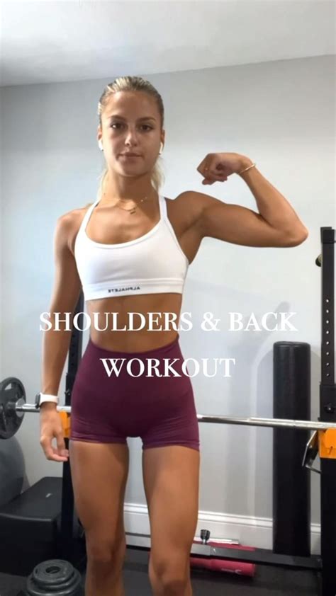 shoulders & back workout | Back and shoulder workout, Shoulder workout ...