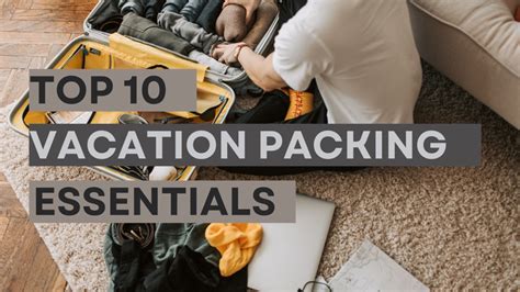 Top 10 Vacation Packing Essentials for Men — duuude | Only the Good ...