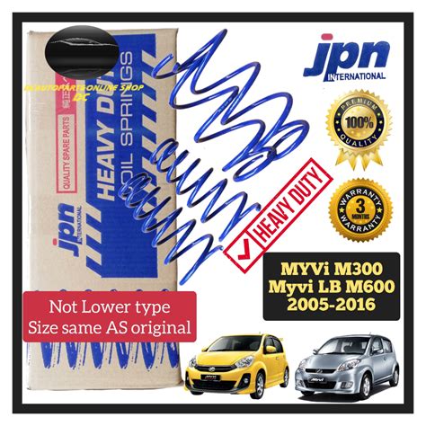 Jpn International Heavy Duty Spring Absorber Perodua Myvi M Myvi