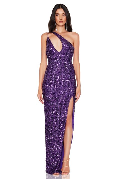 Nookie Revel Gown- Amethyst - Dresses 4 Hire