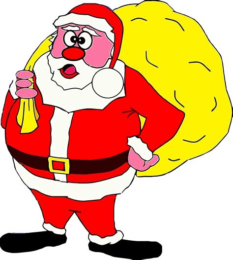 Clipart - Comic Santa Claus