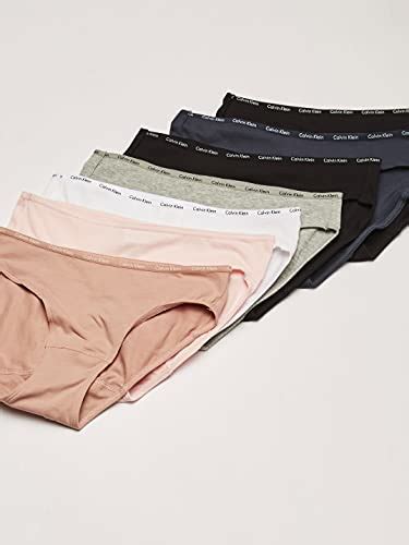 Calvin Klein Womens Cotton Stretch Logo Bikini Panties Multipack