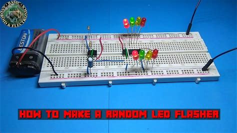 How To Make Random Led Flasher Circuit On Breadboard Youtube