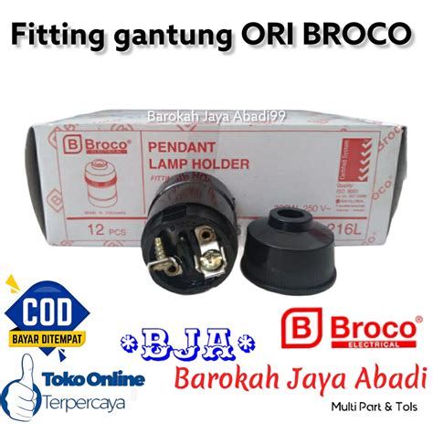 Jual Fitting Gantung Broco 216L Fiting Gantung Fitting Lampu Rumah Asli