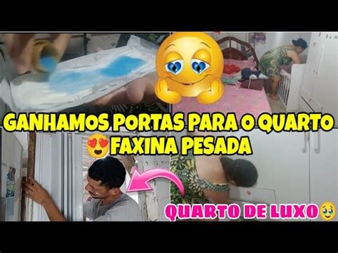 Faxina Pesada No Quartoganhamos Duas Portas Para O Quarto E Banheiro