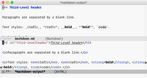 Read Guide To Markdown Mode For Emacs Leanpub